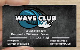 Business Card for Wave Club