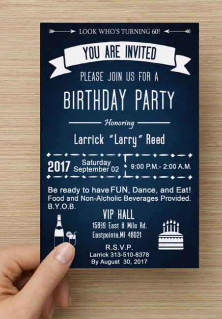 Birthday Invitation - Reed